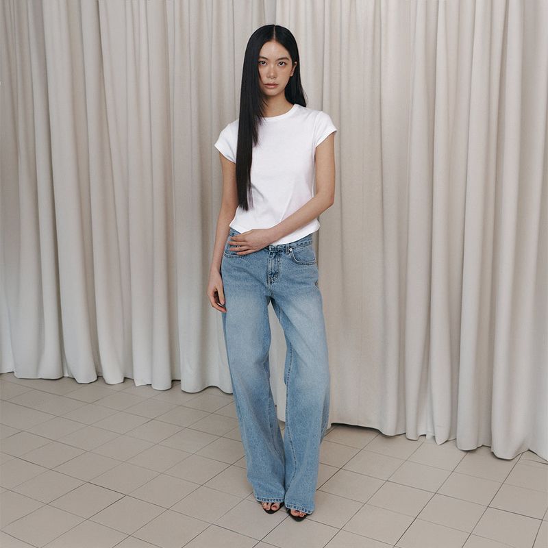 C ROSE HOTFIX WIDE DENIM PANTS_LIGHT BLUE