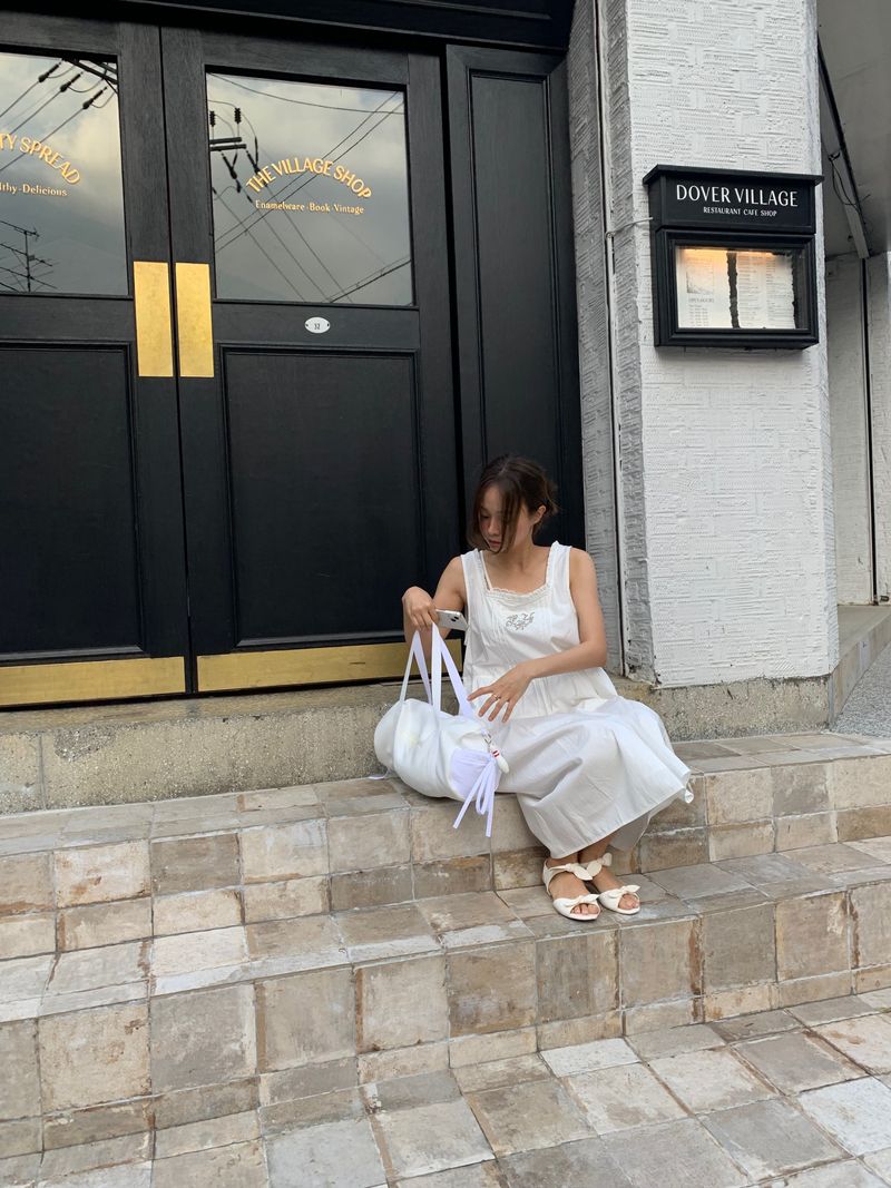 bitteschon ribbon ballet bag