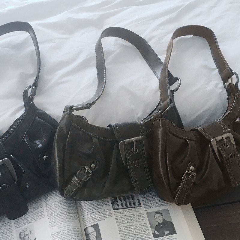Moto Belt Mini Leather Shoulder Bag