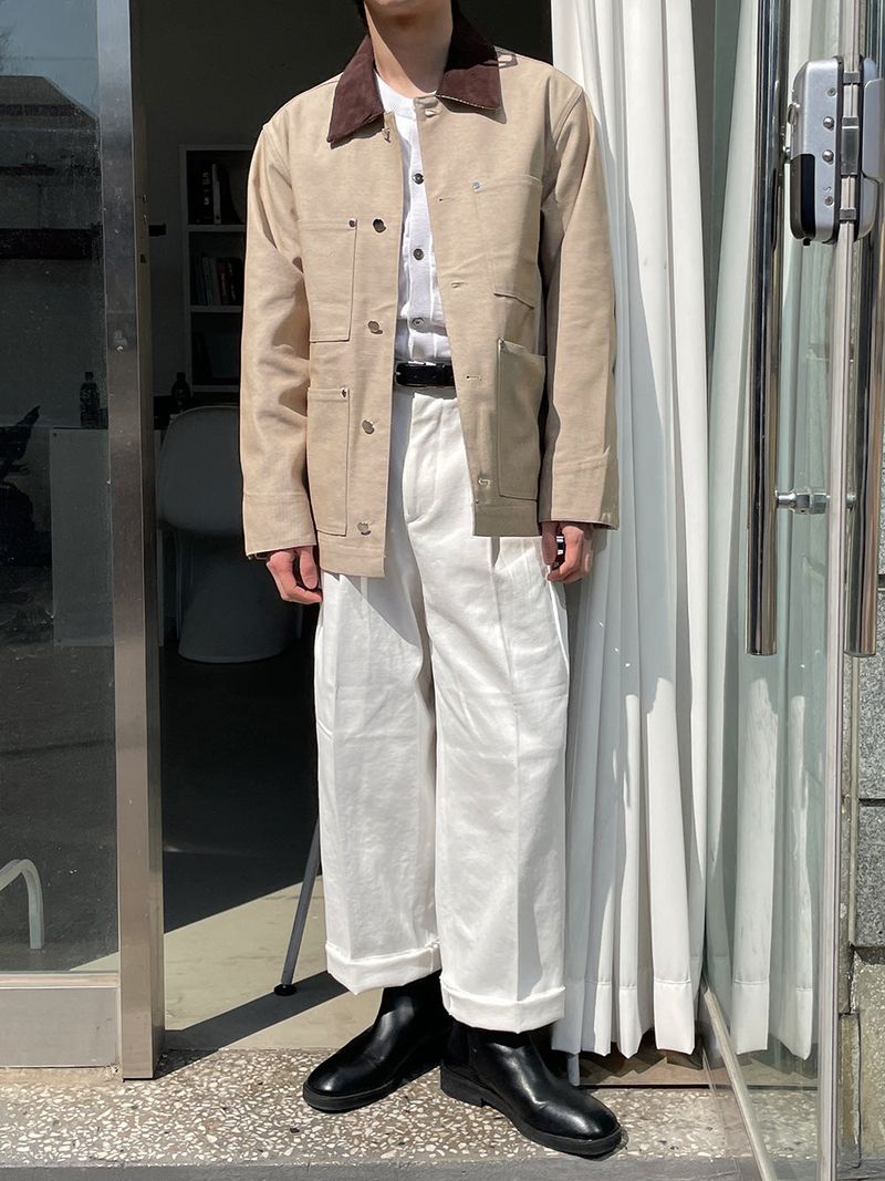 ASCLO Reverse Tuck Cotton Pants (4color)