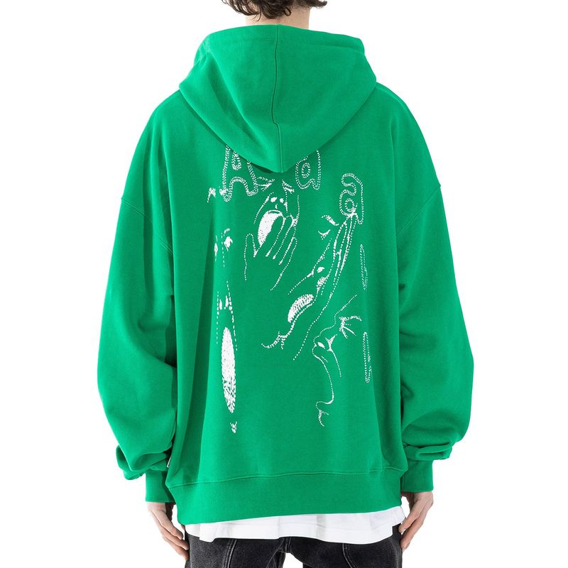 MASSNOUN（マスノウン）の「YAWNING HOODIE MSHHD003-GR（Tops）」
