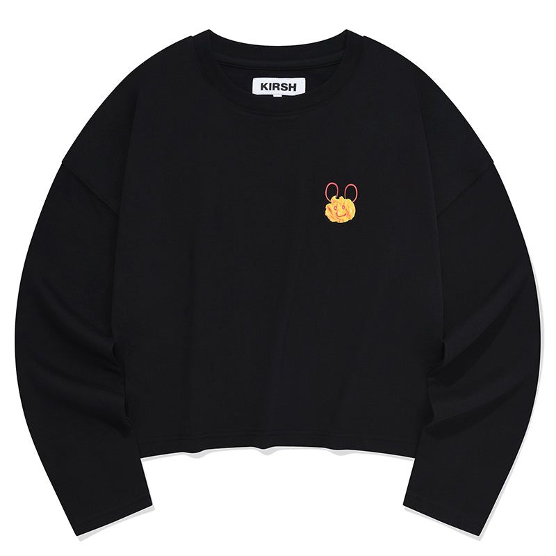 WITTY BUNNY GRAPHIC LONG SLEEVE [BLACK]