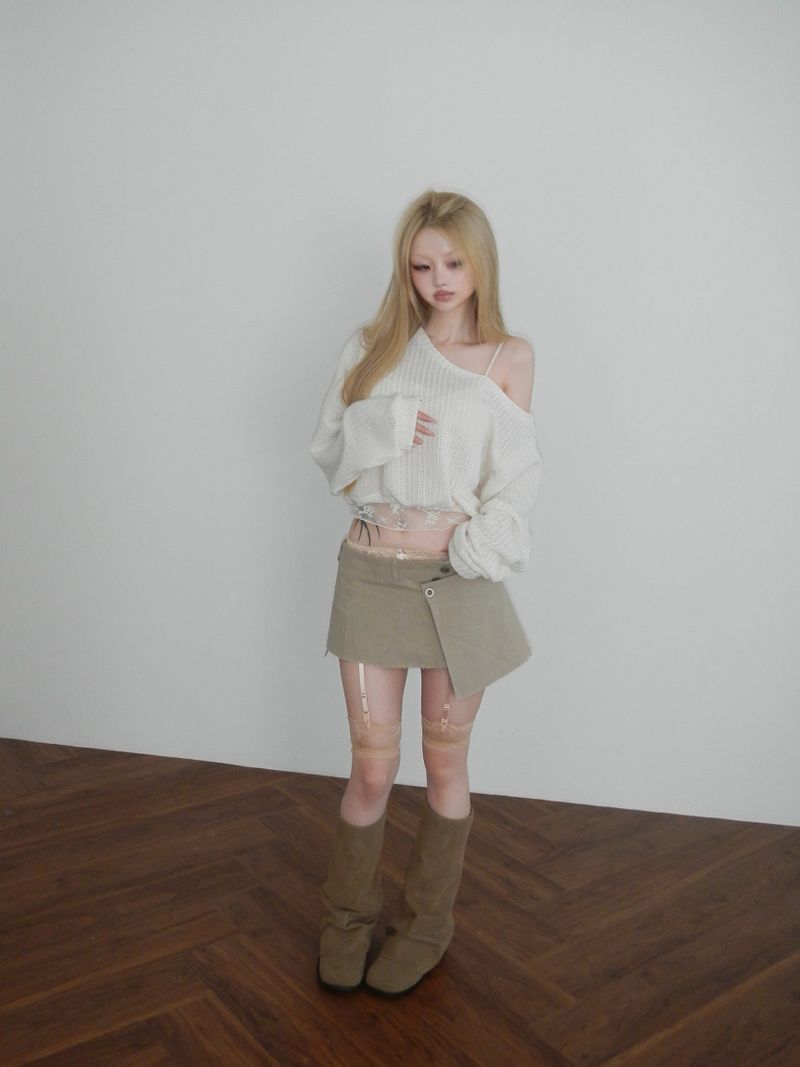 marshmallow unbal knit(3 color)