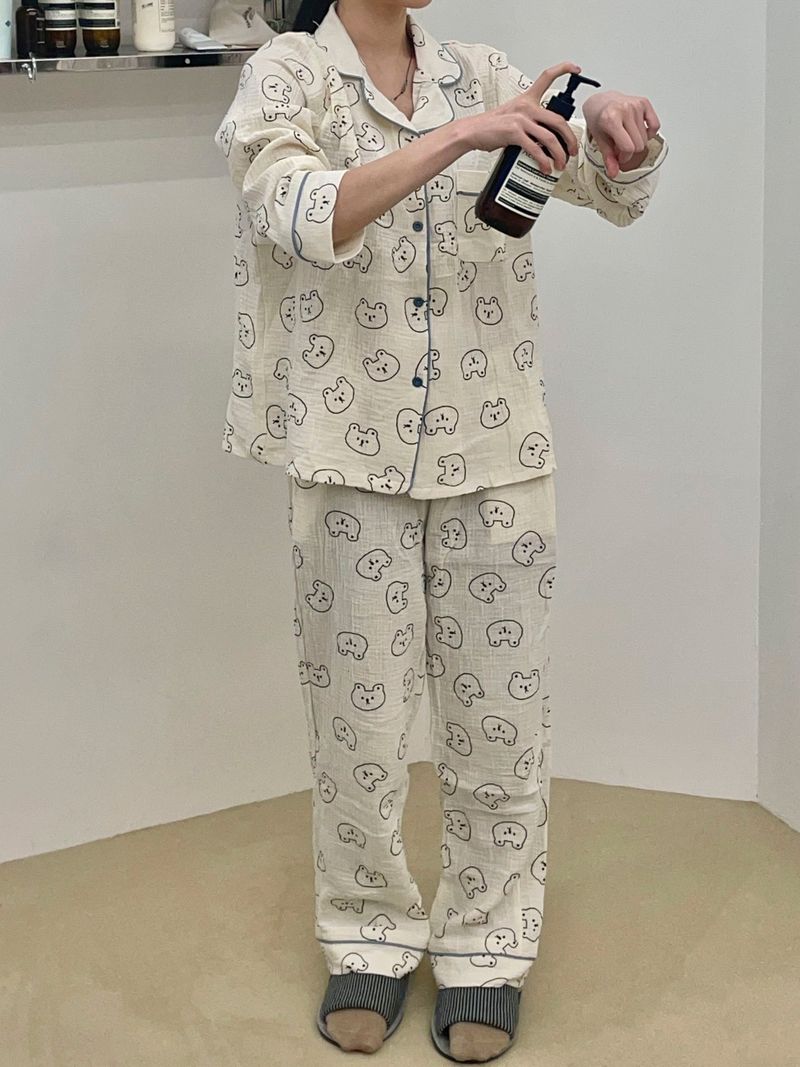 Cozy bear pajamas