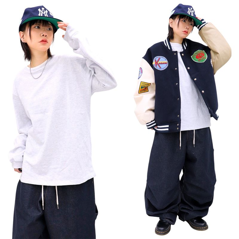 Basic Double Layered Long Sleeve Tee