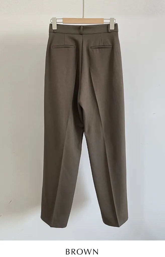 Ask Pintuck Wide Slacks