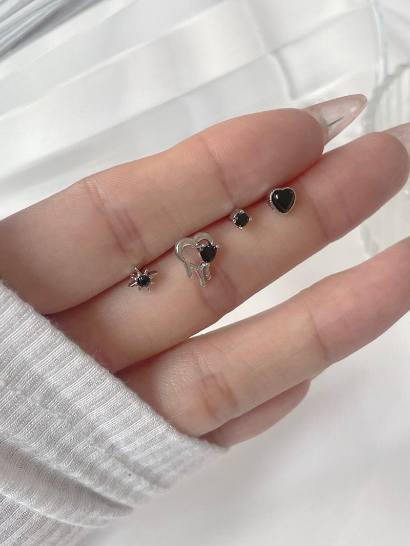 [4 set] Melting Heart Piercing Set