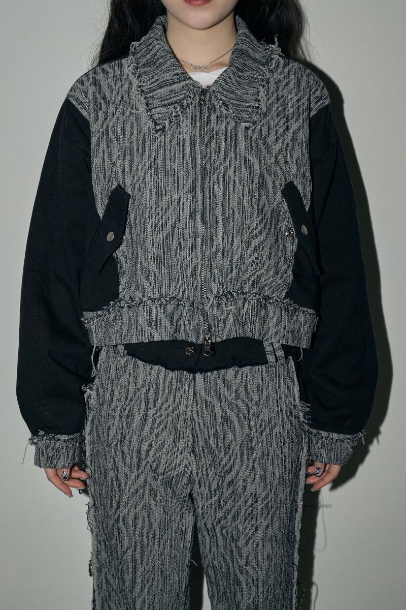 jacquard denim jp - black