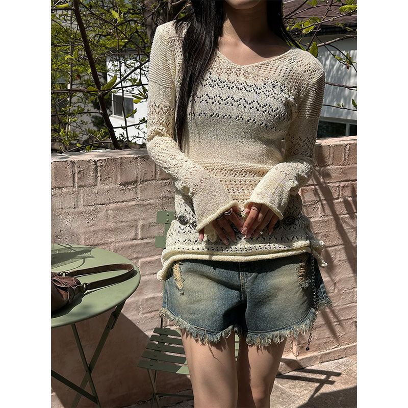 [S/S] Punching knit one piece