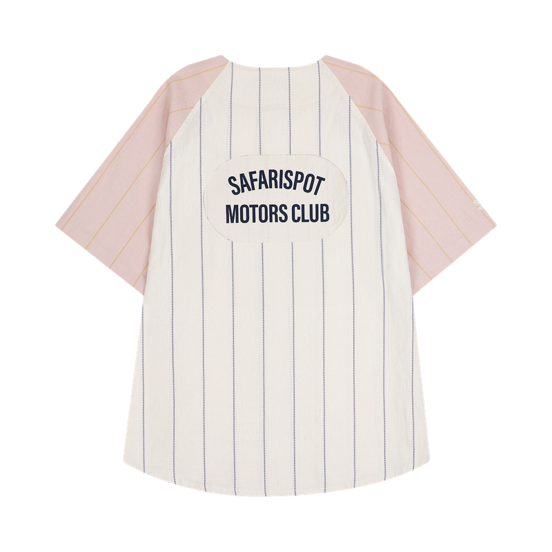 REGION MOTORS CLUB BASEBALL SHIRTS (IVORY/PEACH)