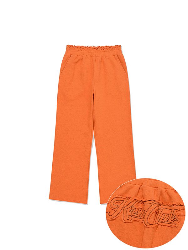 KIRSH（キルシー）の「APPLIQUE JERSEY PANTS [MELANGE ORANGE]（Pants）」