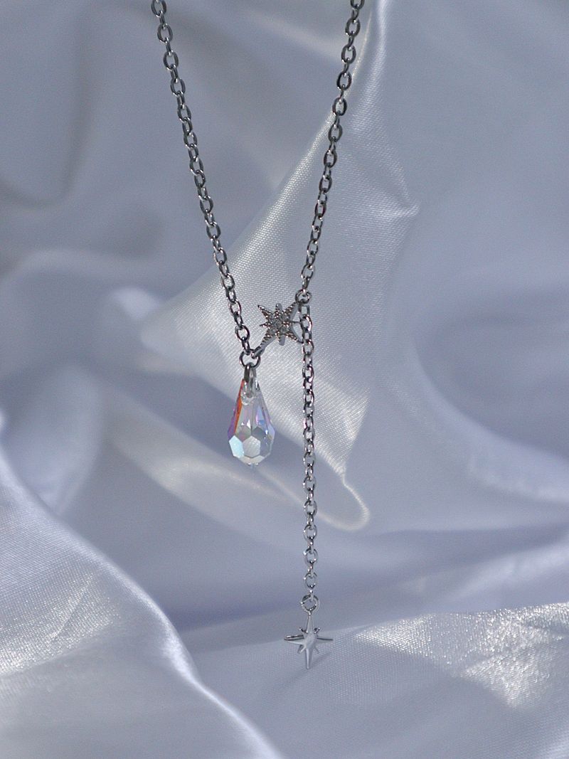 crystal mood necklace