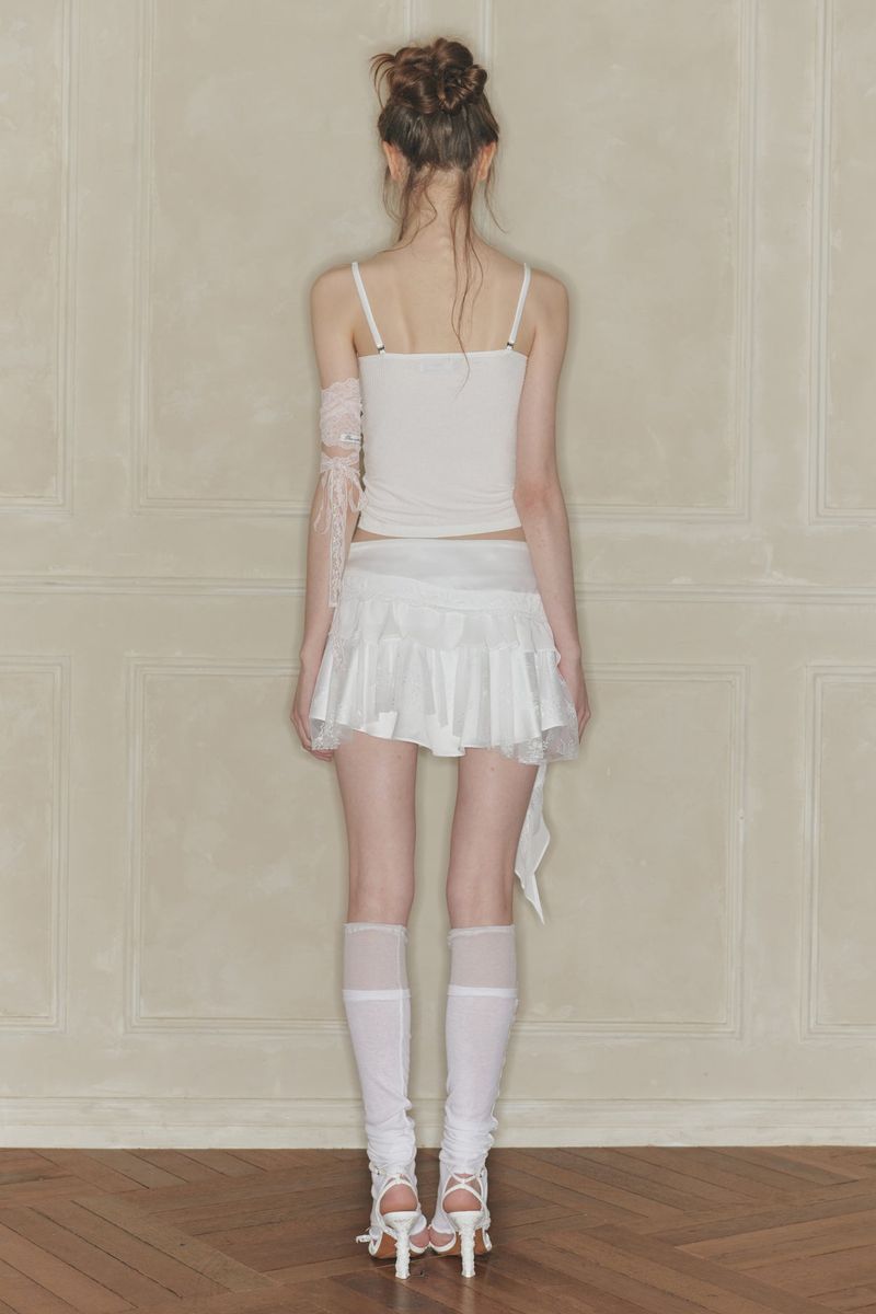 SWAN SKIRT white