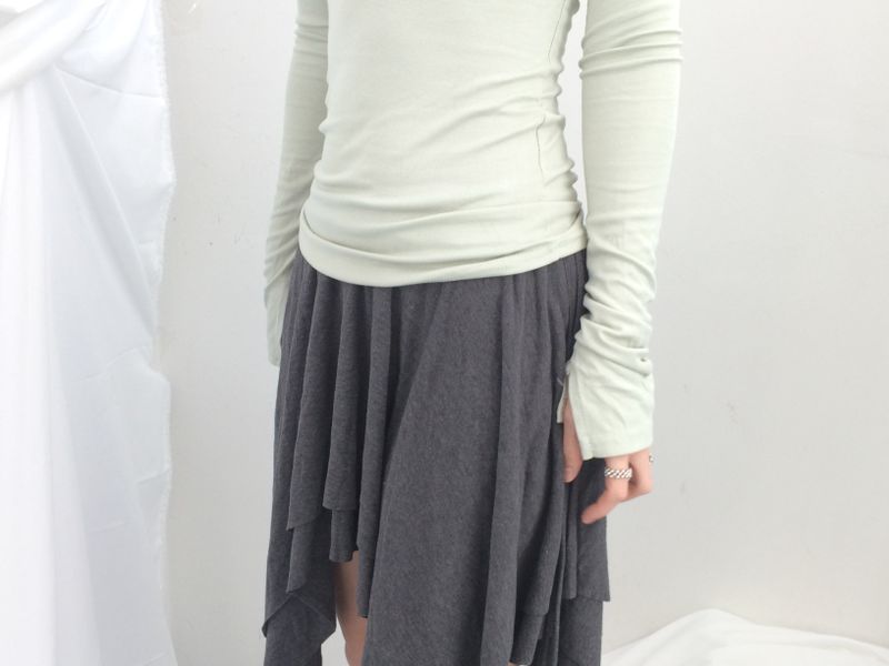 ribbonline wave skirt