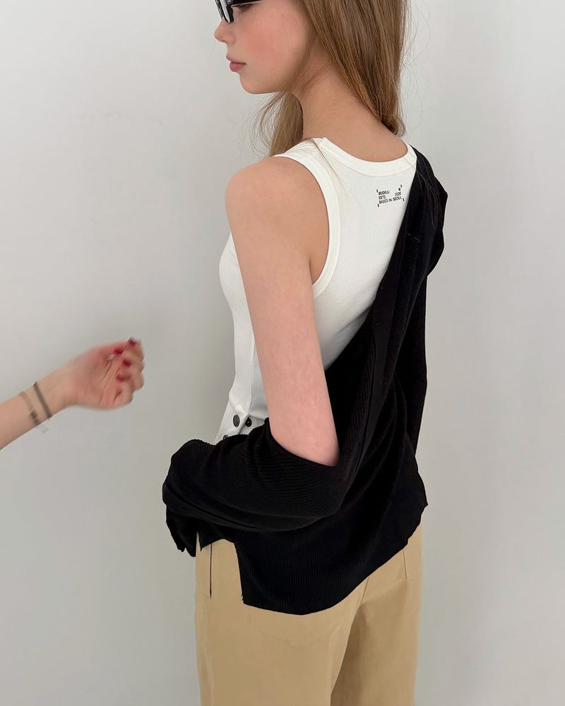 [ORIGINAL] Evin Slit Button Cardigan