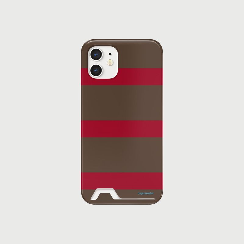 stripe phone case (red)