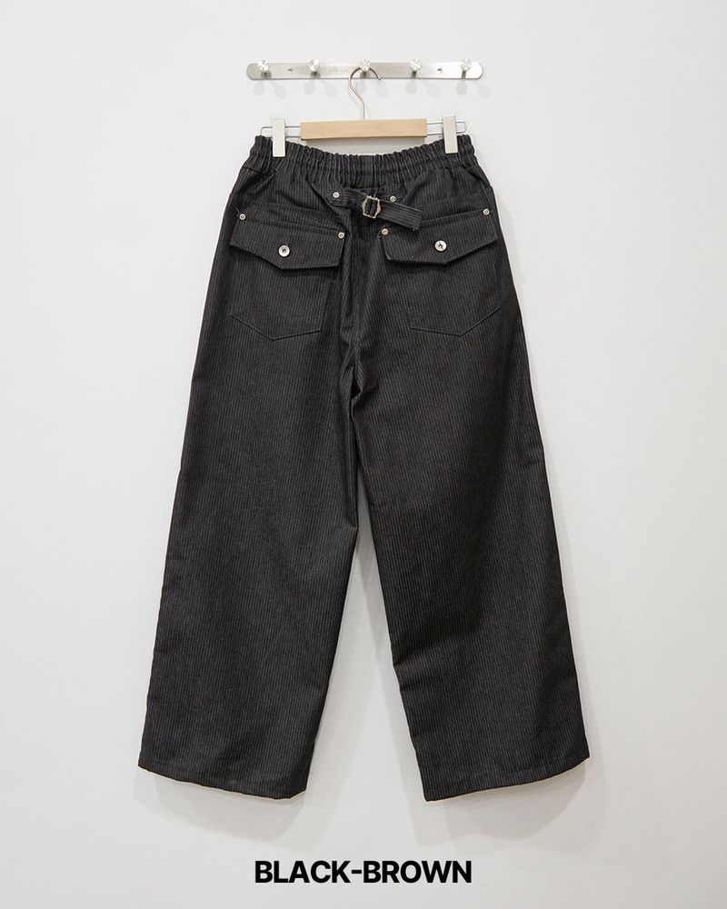 Dobby Stripe Denim Pants
