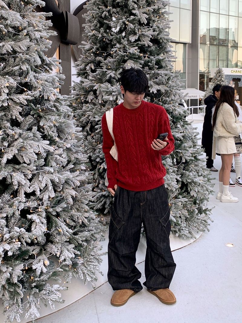 Cozy warmer cable round knit