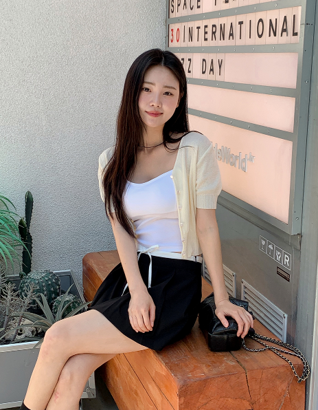 SP Crop Strap Cap Sleeveless (3color)