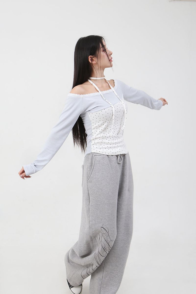 Lace Mini Star T-shirt_white