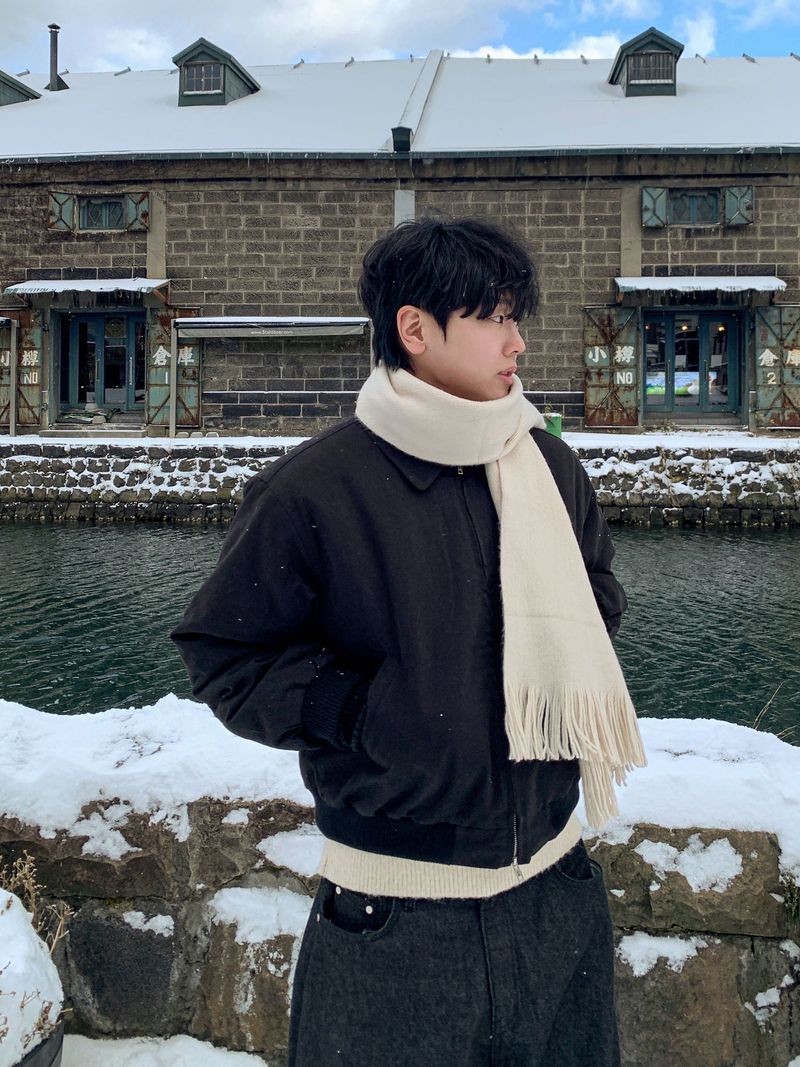 Yuki two-way quilted cotton collar jacket