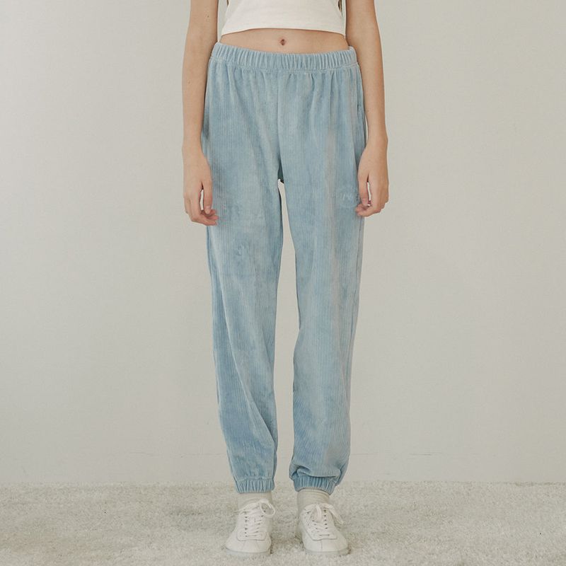 CORDUROY JOGGER PANTS (LIGHT BLUE)