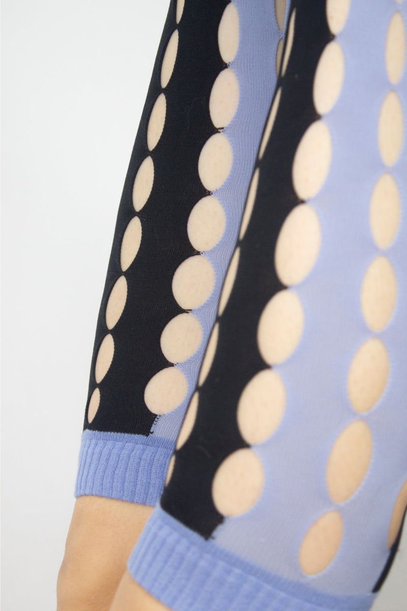 coloring hole knee socks (4 color)