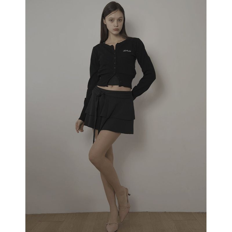 CUPCAKE CARDIGAN-BLACK