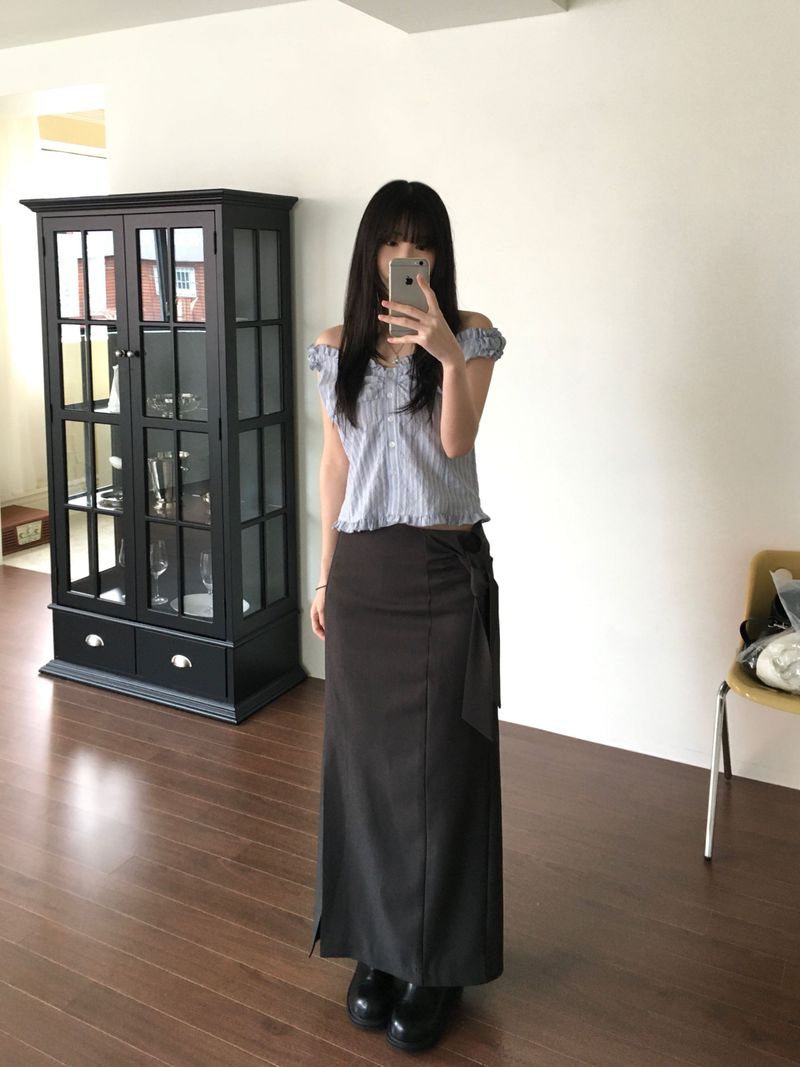 Flue Stripe Blouse (2 colors)