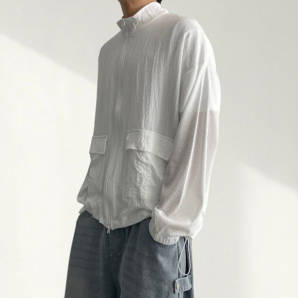 The One Air Cool Mesh Mix String Zip-Up (3 colors)