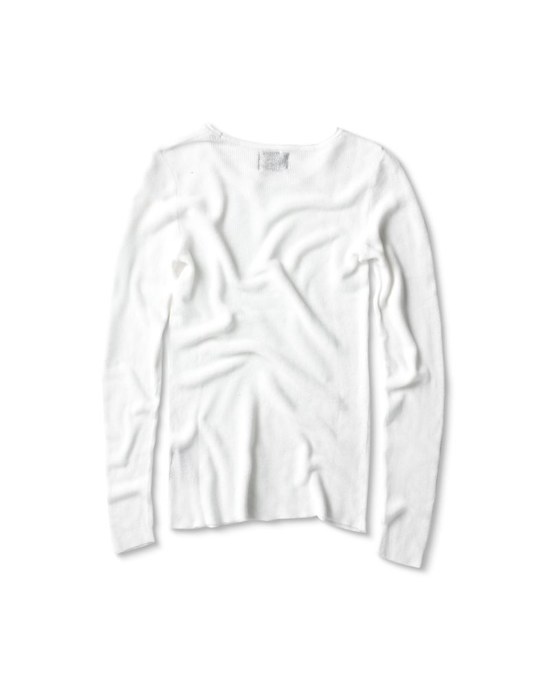 KNIT WHITE LONG SLEEVES