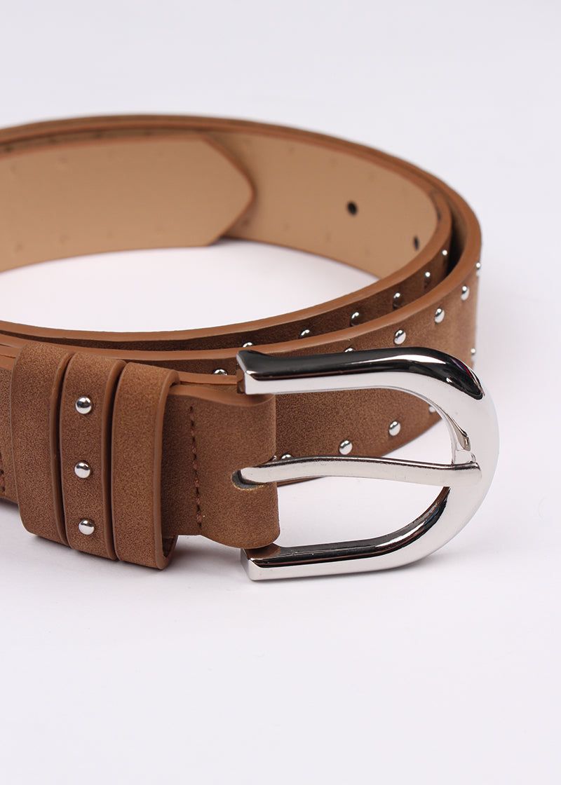 SUEDE STUD BELT