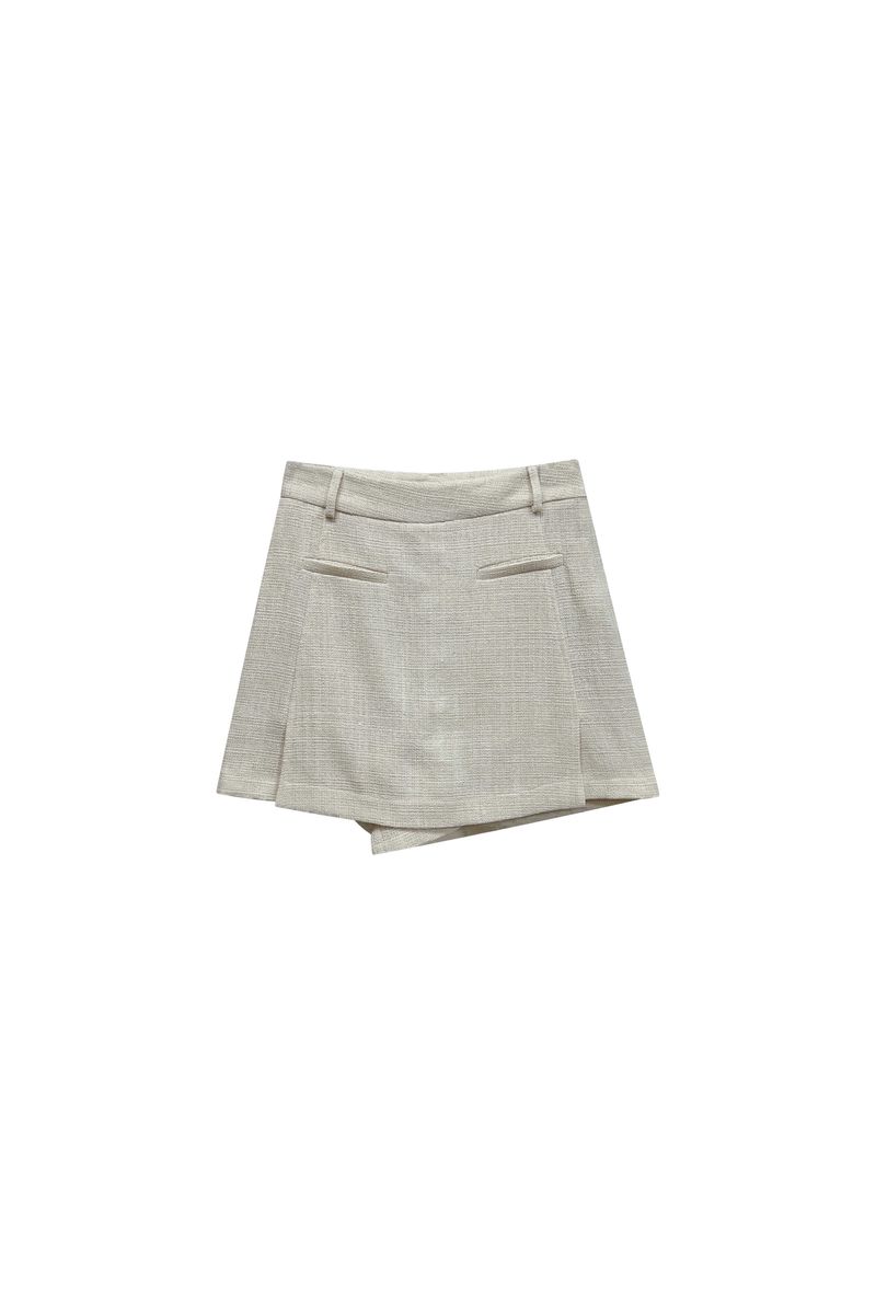 CHERISH TWEED SKIRT PANTS / WHITE