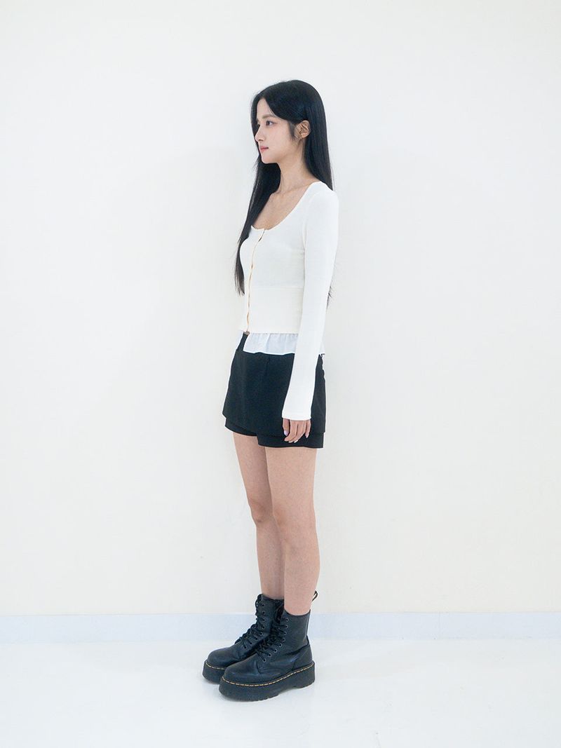 Moa skirt pants (Black)