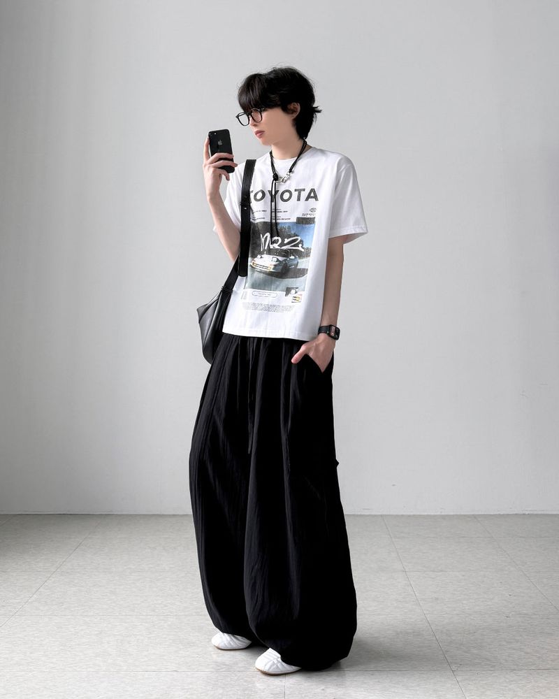 Linen Balloon Cargo Pants
