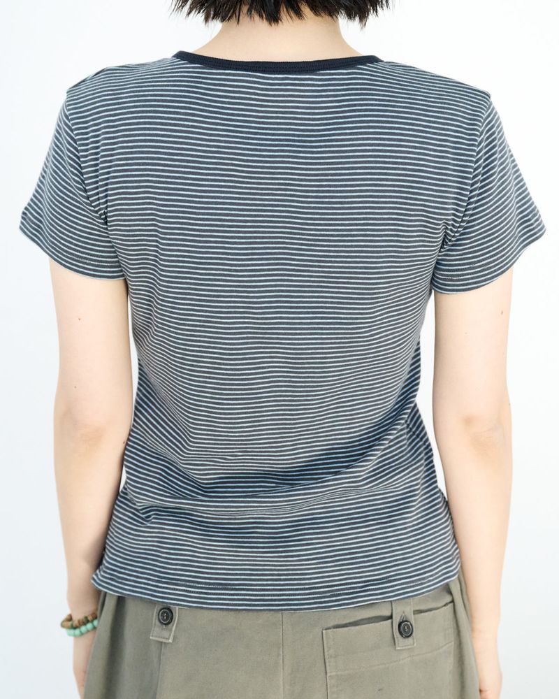 Asymmetric Stripe Henley