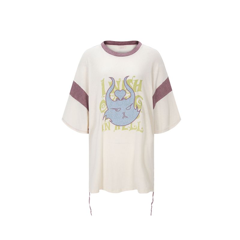 MINJIENA（ミンジエナ）の「Devil cat T-shirts ivory（Tops）」