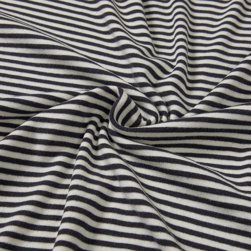 Jersey stripe turtleneck / Ivory