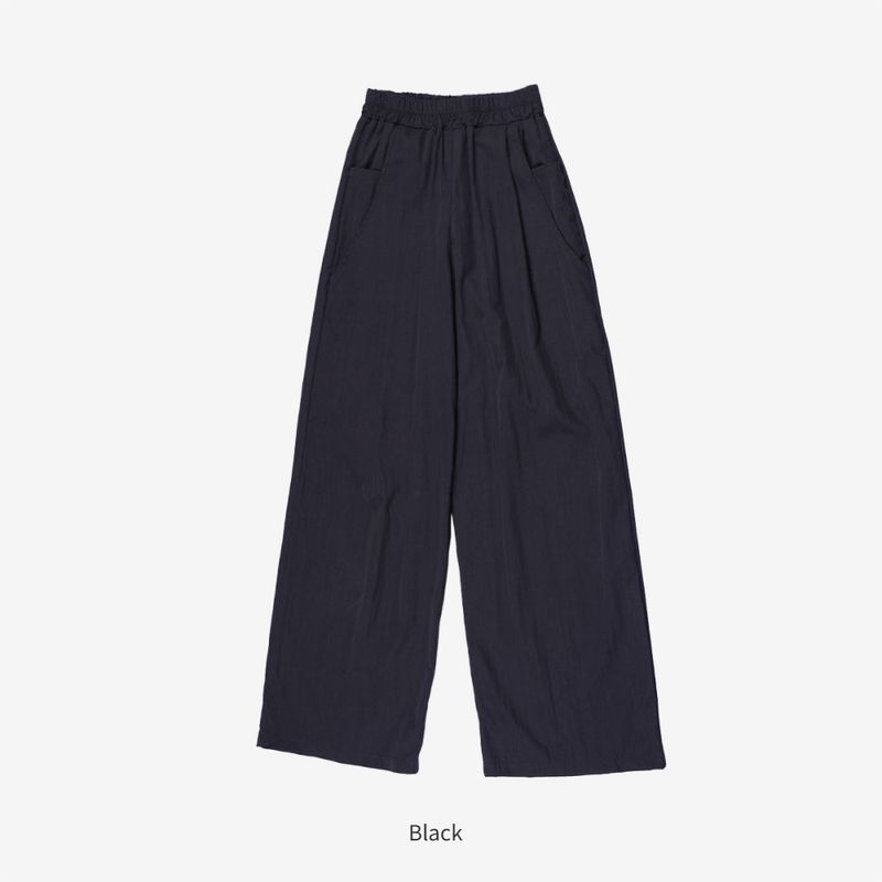 Bent Wide Pintuck Slacks