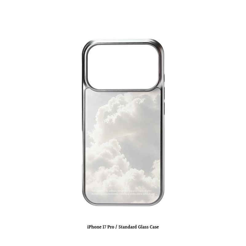 [MADE]cloud dancer motif Standard Glass phonecase