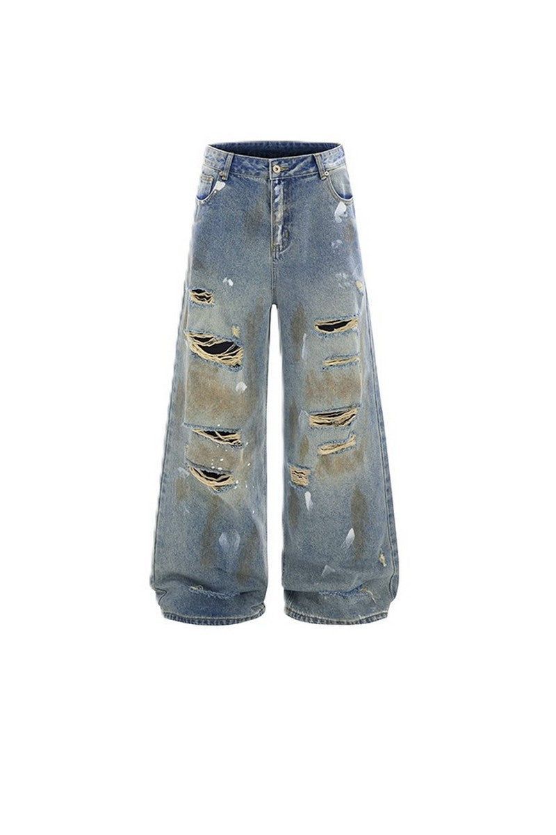 CZ Basicsの「スプラッターダメージストレートジーンズ（パンツ）」