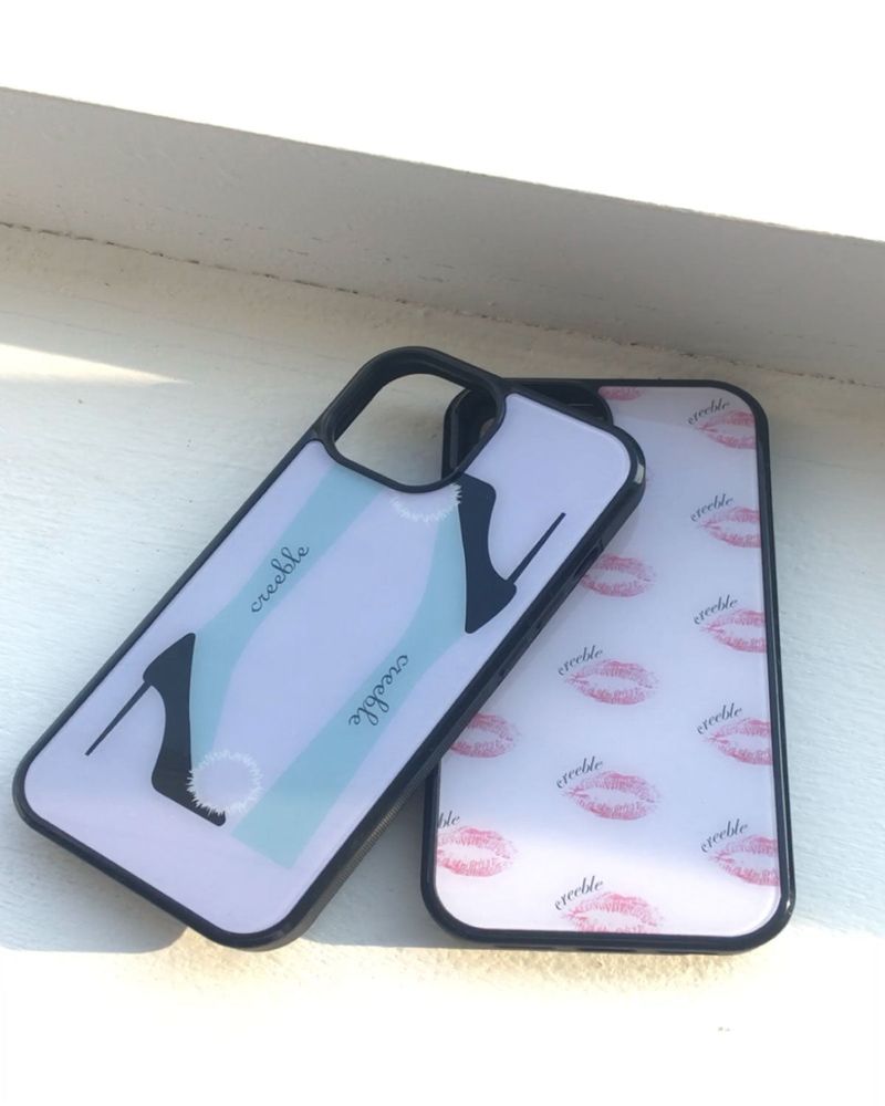 [MADE]high heel glass bumper case(purple)
