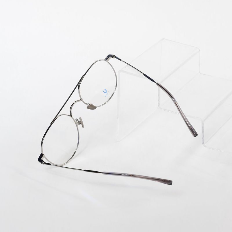 Knouun Round titanium glasses CODE. 101. C Silver