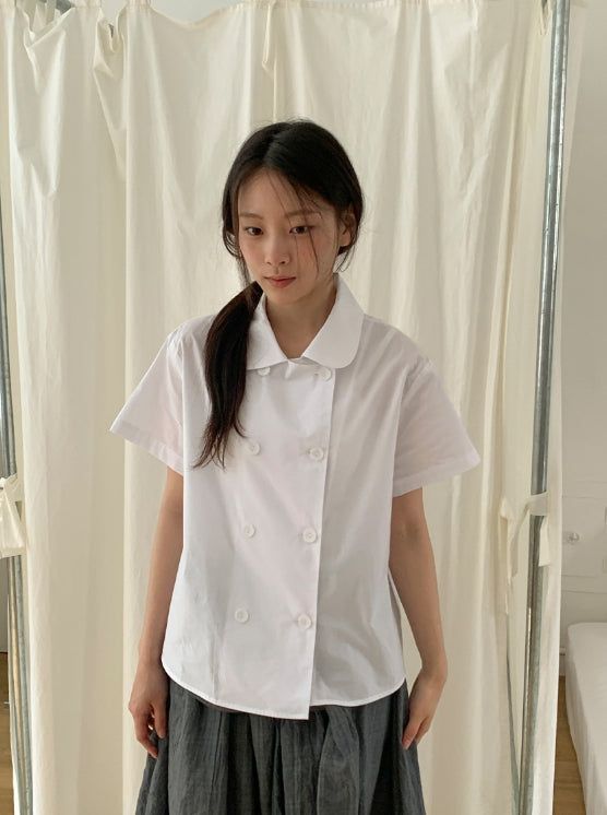 BAON（バオン）の「26SS★ [BAONHAUS] Pironi Double Short Sleeve Blouse（Tops）」