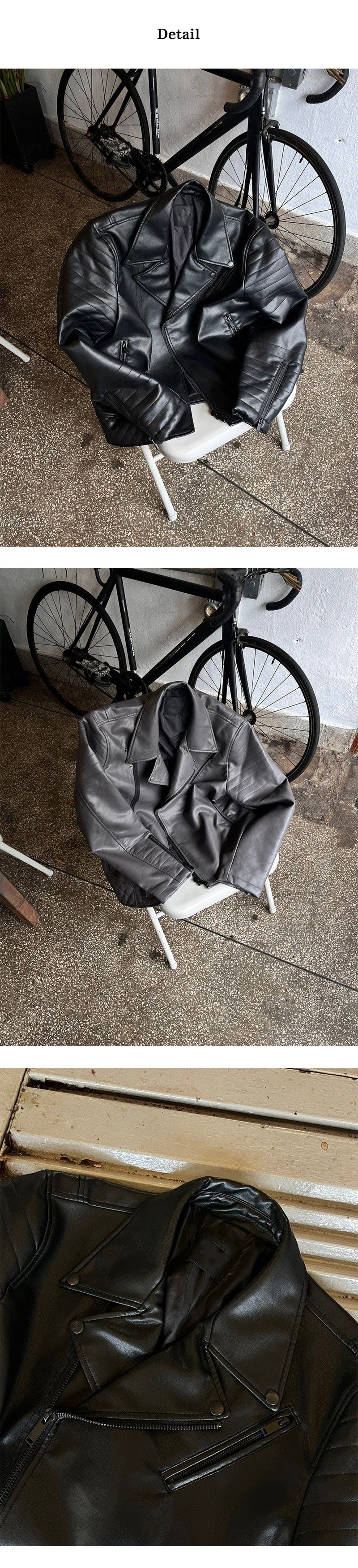 [PROMOTION] Patch biker rider jacket(2color)
