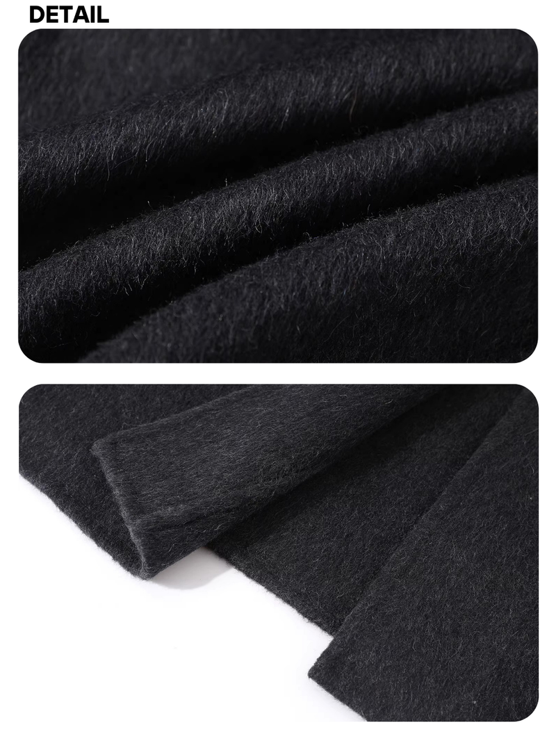standard wool hooded long coat