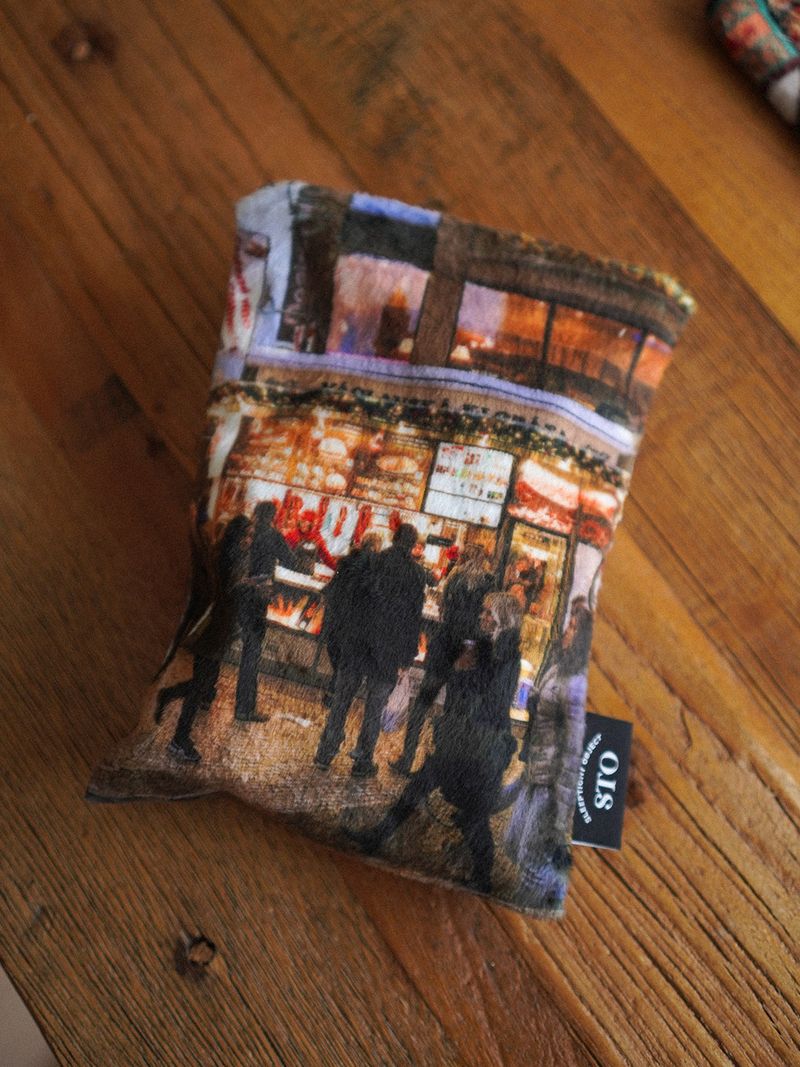 winter town pouch