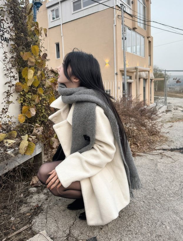 Vanilla Snow Midi Coat