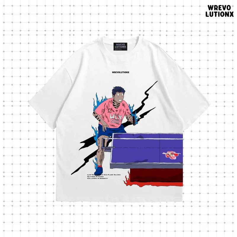 "See You in Paris"Confrontation T-shirt(White)