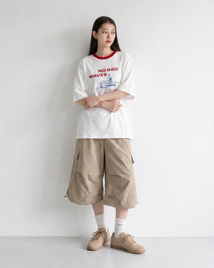 (UNISEX) Wave Ringer Tee
